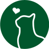 ic&ocirc;ne de chat coeur